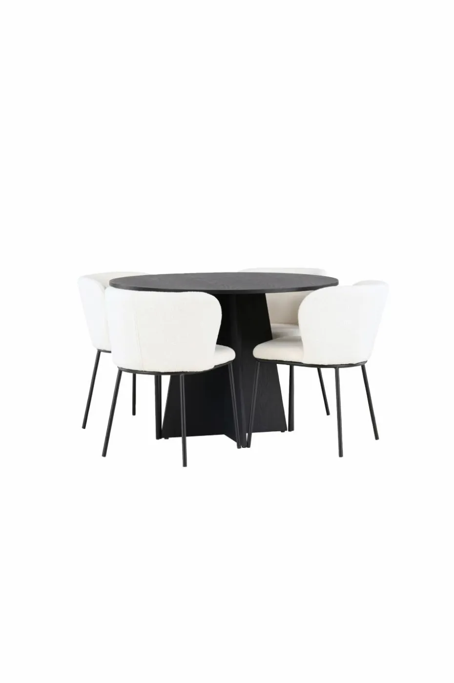 Venture Home Spisegruppe Bootcut med 4 stk stoler Edina