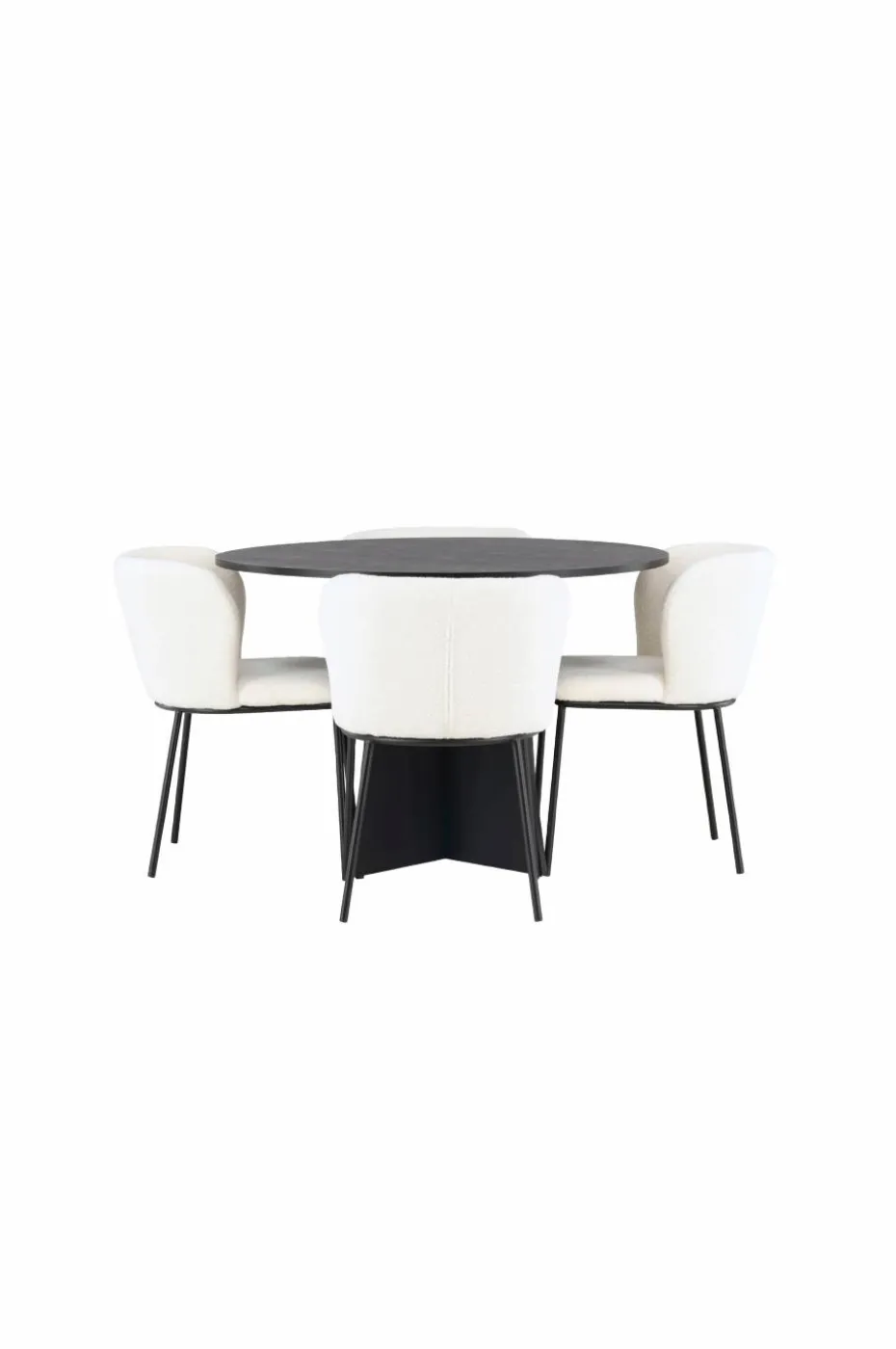 Venture Home Spisegruppe Bootcut med 4 stk stoler Edina