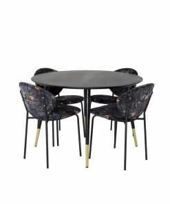 Venture Home Spisegruppe Dipp med 4 stk stoler Vault