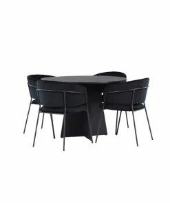 Venture Home Spisegruppe Bootcut med 4 stk stoler Selma