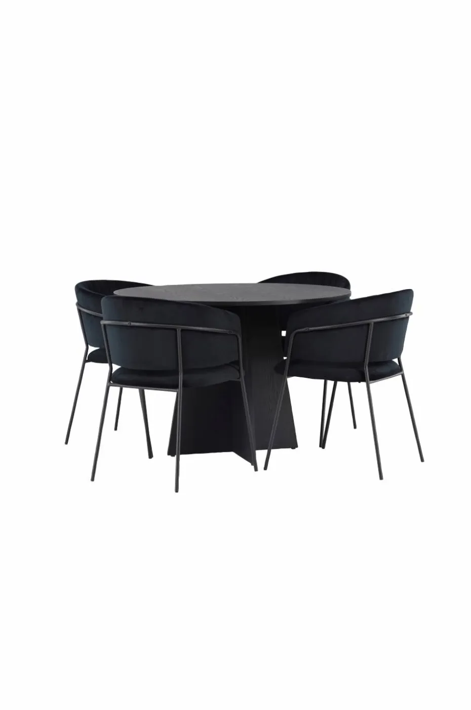 Venture Home Spisegruppe Bootcut med 4 stk stoler Selma