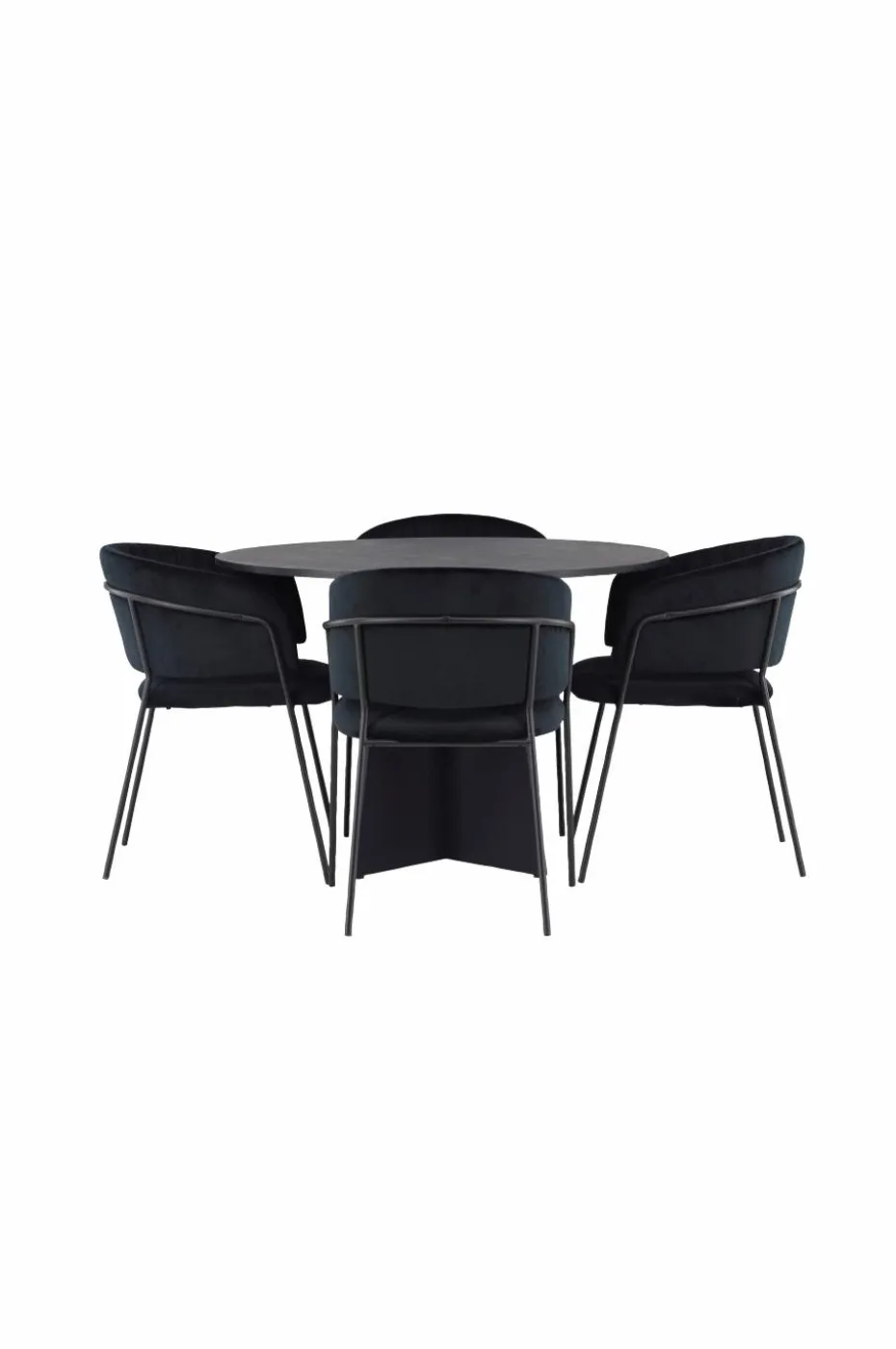 Venture Home Spisegruppe Bootcut med 4 stk stoler Selma