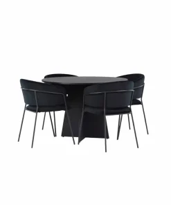 Venture Home Spisegruppe Bootcut med 4 stk stoler Selma