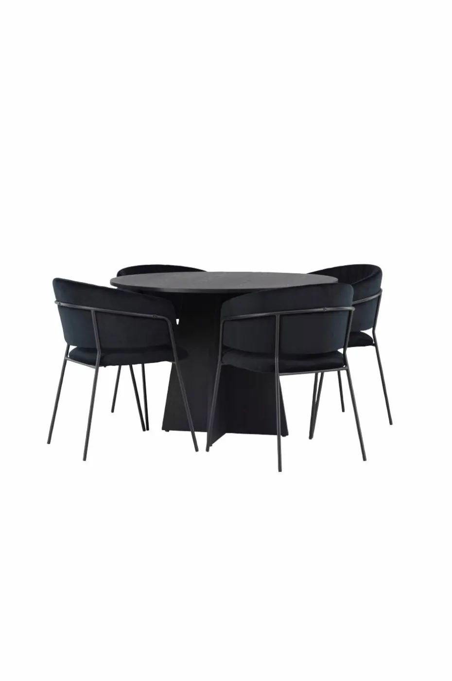 Venture Home Spisegruppe Bootcut med 4 stk stoler Selma