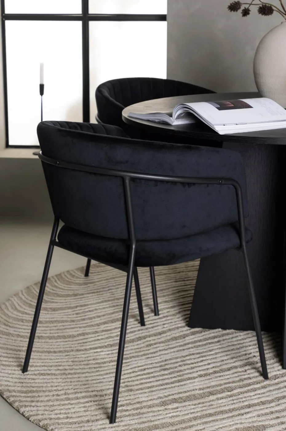Venture Home Spisegruppe Bootcut med 4 stk stoler Selma