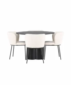 Venture Home Spisegruppe Olivia med 4 stk stoler Edina