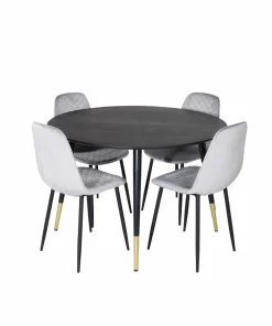 Venture Home Spisegruppe Dipp med 4 stk stoler Polar