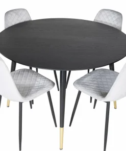 Venture Home Spisegruppe Dipp med 4 stk stoler Polar
