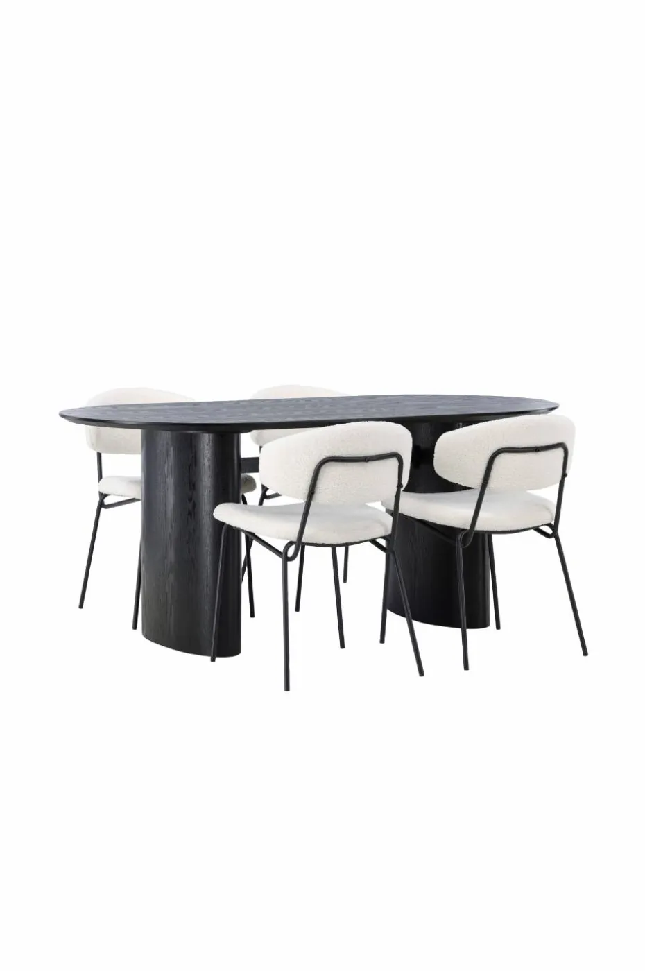 Venture Home Spisegruppe Isolde med 4 stk stoler Chico