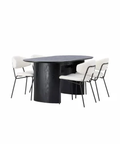 Venture Home Spisegruppe Isolde med 4 stk stoler Chico