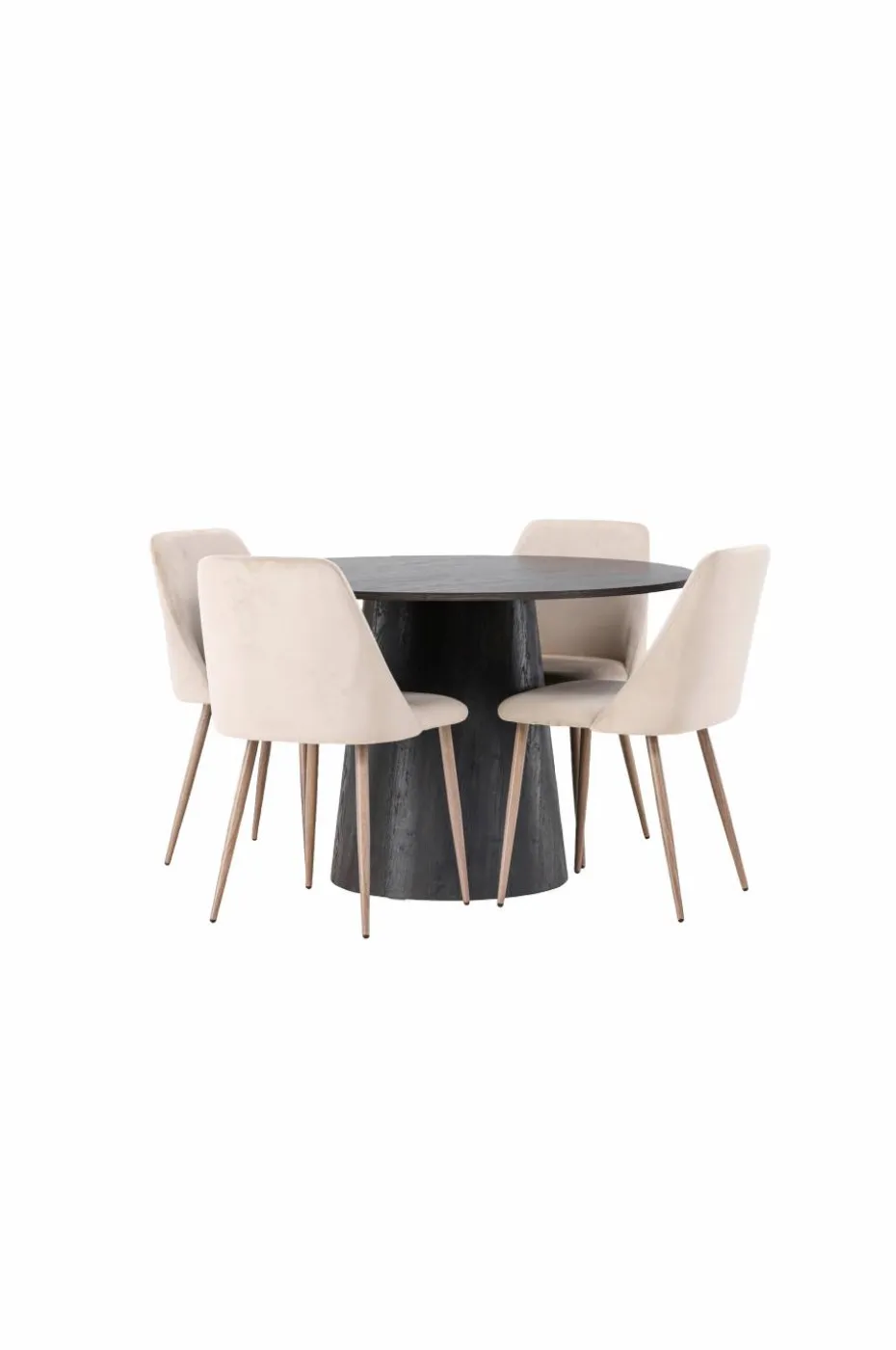Venture Home Spisegruppe Lanzo med 4 stk stoler Night