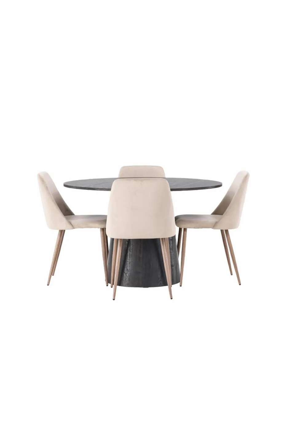 Venture Home Spisegruppe Lanzo med 4 stk stoler Night