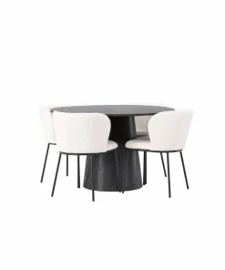 Venture Home Spisegruppe Lanzo med 4 stk stoler Edina