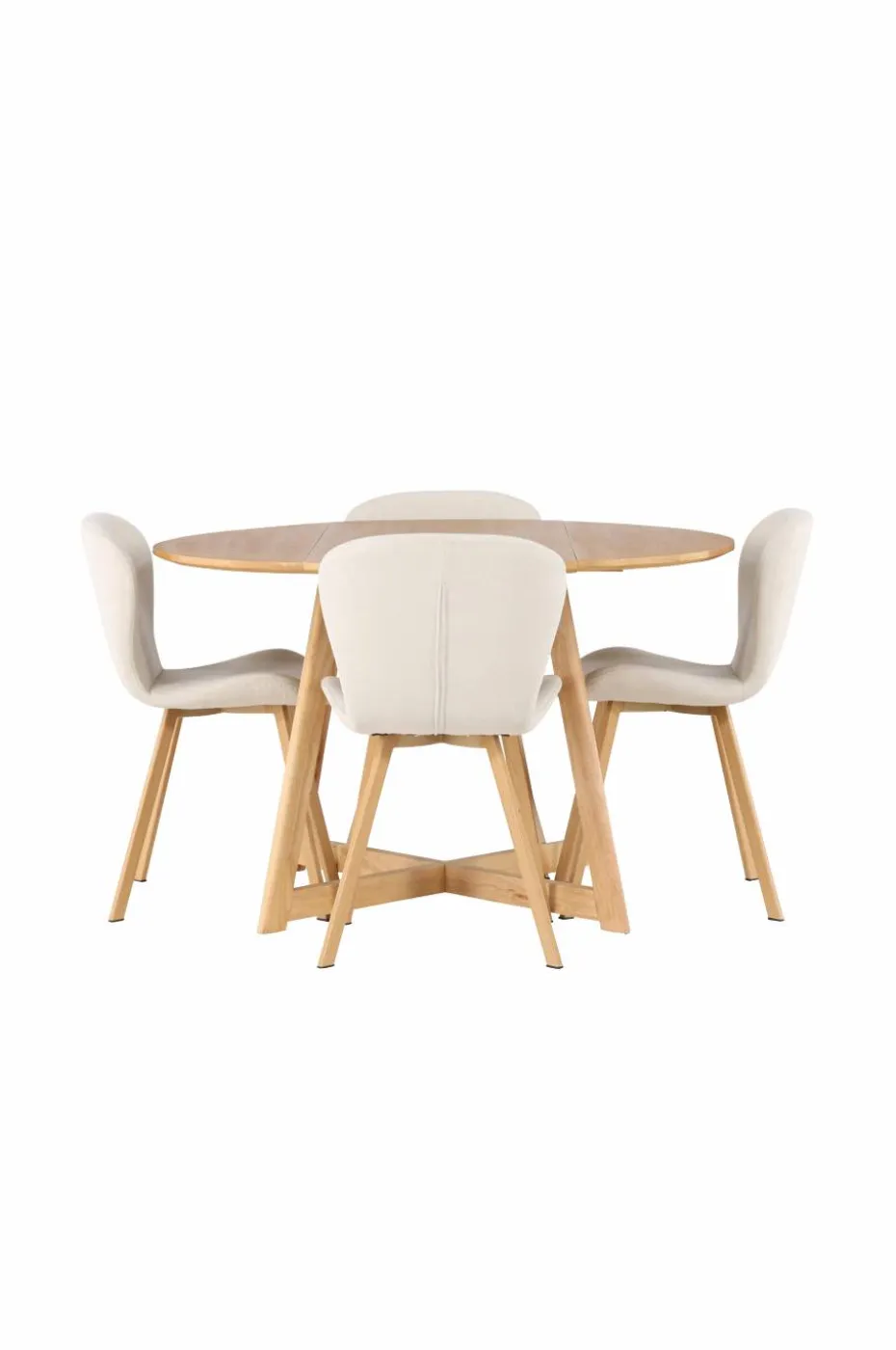Venture Home Spisegruppe Yadikon med 4 stk stoler Lilja