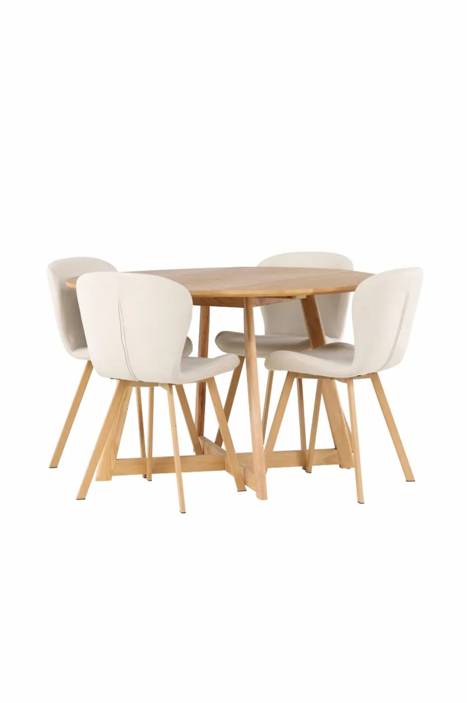 Venture Home Spisegruppe Yadikon med 4 stk stoler Lilja