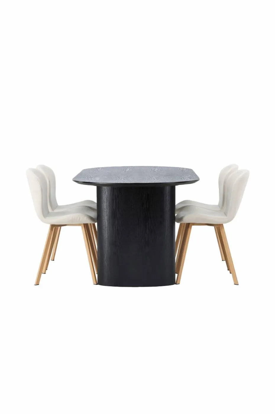 Venture Home Spisegruppe Isolde med 4 stk stoler Lilja