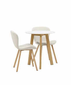 Venture Home Spisegruppe Leonora med 2 stk stoler Lilja