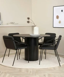 Venture Home Spisegruppe Bianca med 4 stk stoler Tvist