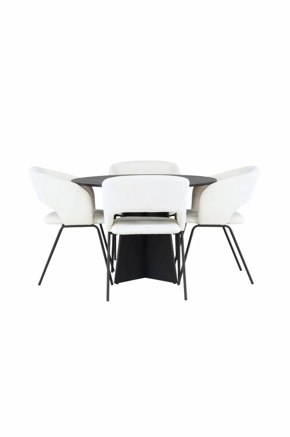 Venture Home Spisegruppe Bootcut med 4 stk stoler Day