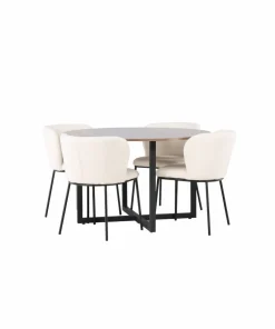 Venture Home Spisegruppe Durango med 4 stk stoler Edina
