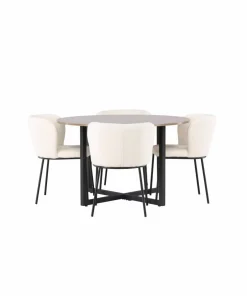 Venture Home Spisegruppe Durango med 4 stk stoler Edina
