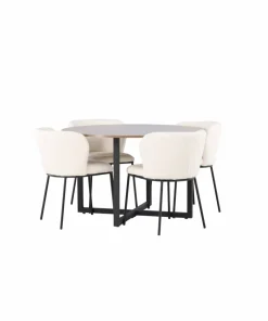 Venture Home Spisegruppe Durango med 4 stk stoler Edina