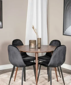 Venture Home Spisegruppe Plaza med 4 stk stoler Polar