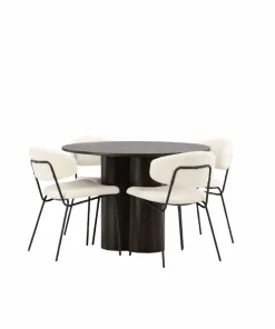 Venture Home Spisegruppe Olivia med 4 stk stoler Chico