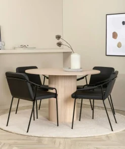 Venture Home Spisegruppe Bianca med 4 stk stoler Tvist