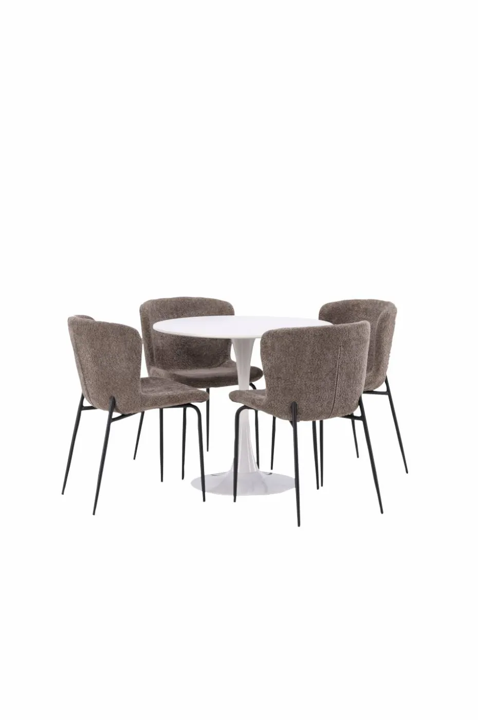 Venture Home Spisegruppe Hamden med 4 stk stoler Modesto