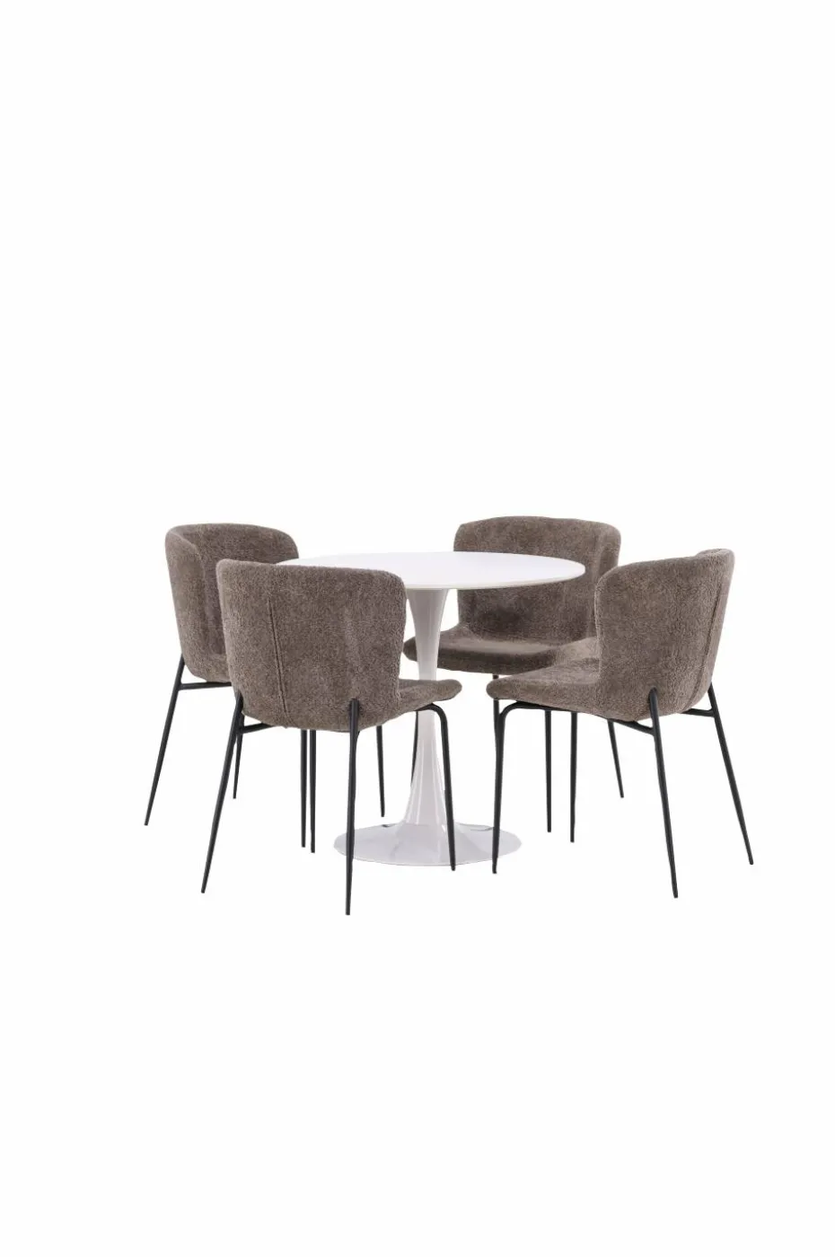 Venture Home Spisegruppe Hamden med 4 stk stoler Modesto