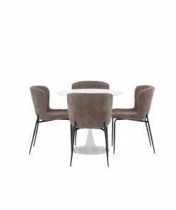 Venture Home Spisegruppe Hamden med 4 stk stoler Modesto