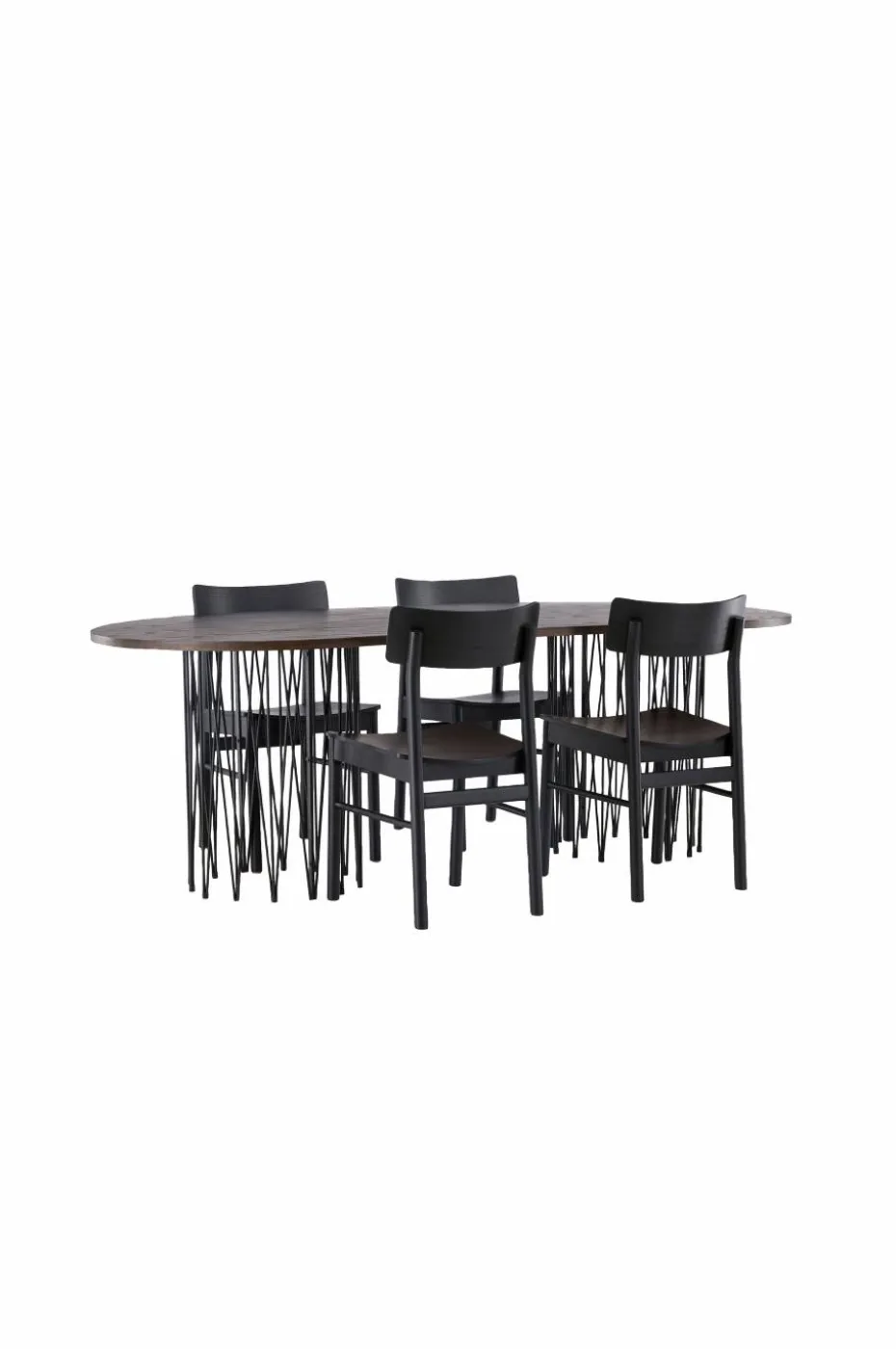 Venture Home Spisegruppe Stone Oval og stolene Montros