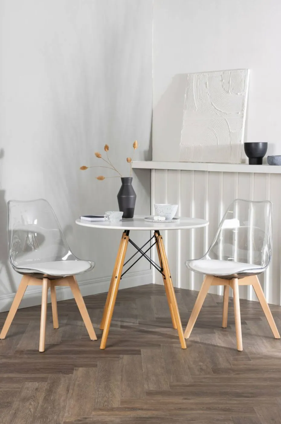 Venture Home Spisegruppe Danburi med 2 stk stoler Edvin