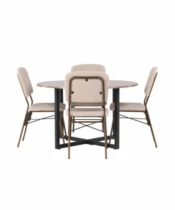 Venture Home Spisegruppe Durango med 4 stk stoler Seda