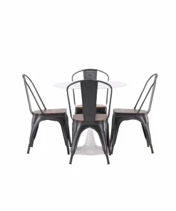 Venture Home Spisegruppe Hamden med 4 stk stoler Tempe