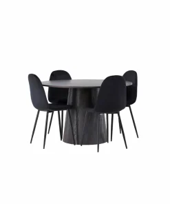 Venture Home Spisegruppe Lanzo med 4 stk stoler Polar