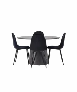 Venture Home Spisegruppe Lanzo med 4 stk stoler Polar