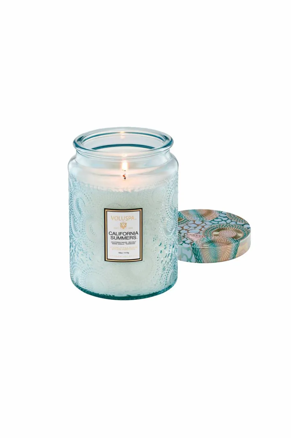 Voluspa California Summers- Large Embossed Jar Candle 100H