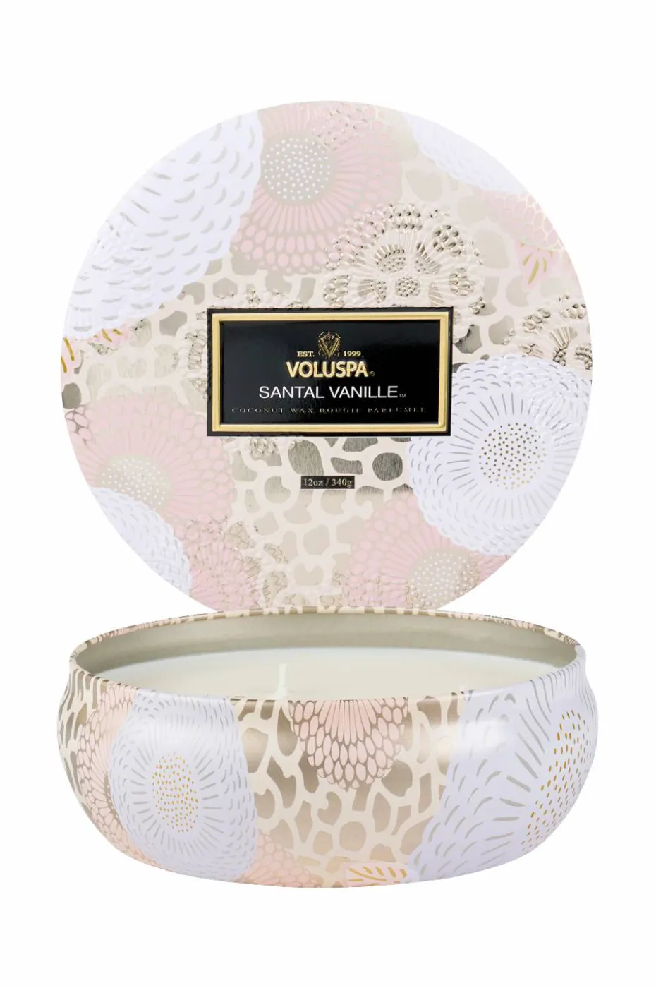 Voluspa Santal Vanille - Decorative Tin Candle 25H