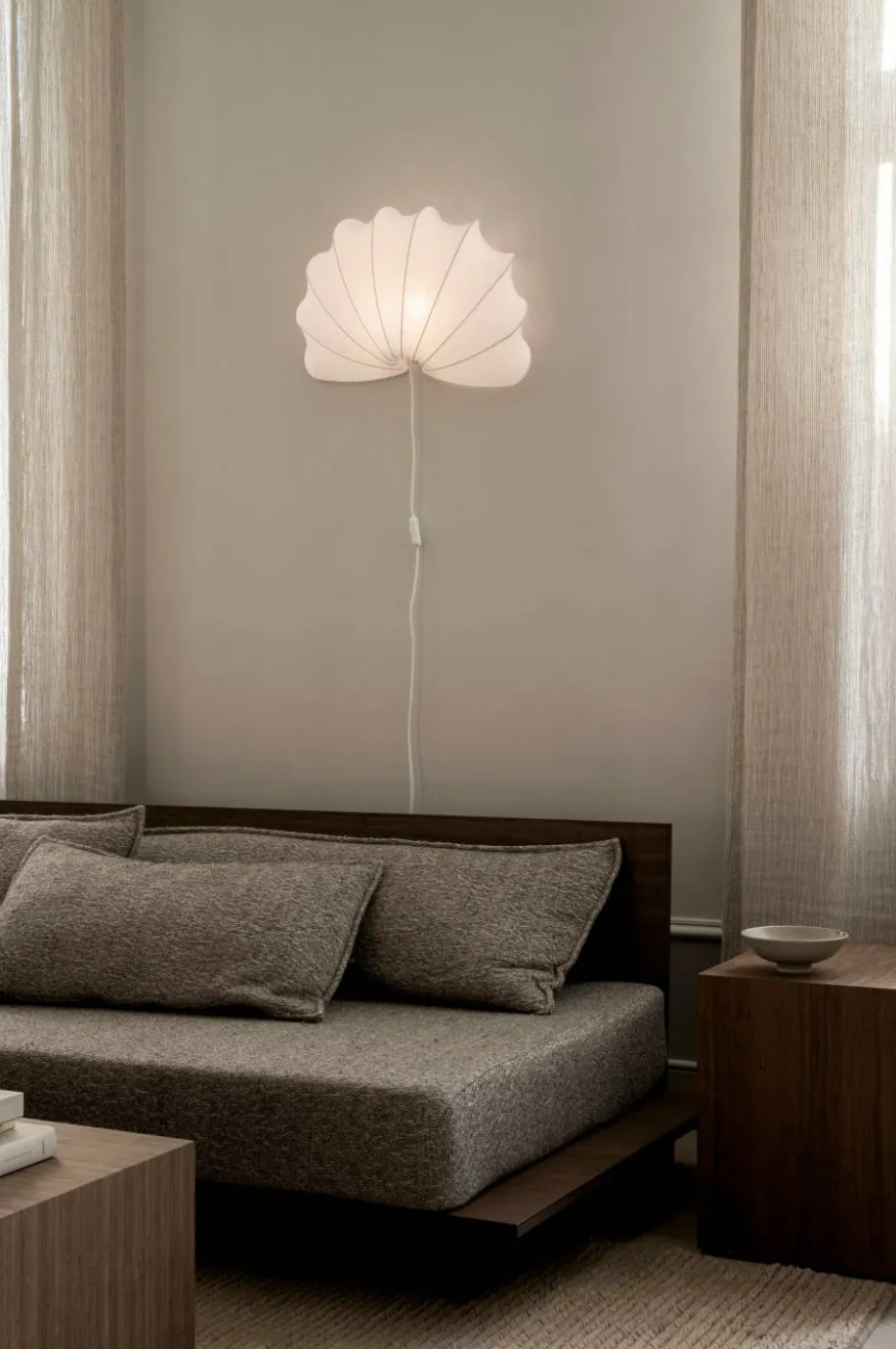 watt & VEKE Vegglampe Anna L bomull