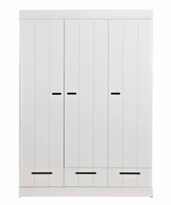 WOOOD Garderobeskap Connect m struktur, H195xB140xD53
