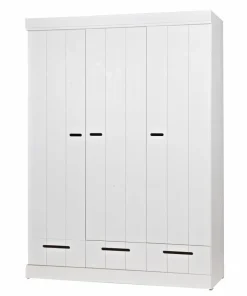 WOOOD Garderobeskap Connect m struktur, H195xB140xD53