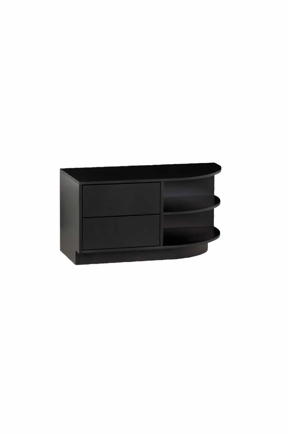 WOOOD Tv-benk Finca rund høyre 78 cm