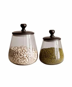 Zelected by Houze 2/sett Krukke Zulu petit/grand svart