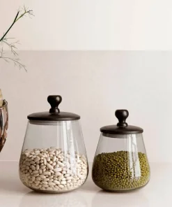 Zelected by Houze 2/sett Krukke Zulu petit/grand svart